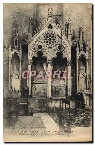 Cartes postales Aix en Provence Eglise Saint Jean de Malte Tombeau des Comtes de Provence