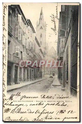 Cartes postales Aix en Provence Eglise S Jean de Malte