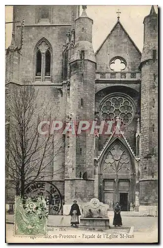 Cartes postales Aix en Provence Facade de l'Eglise St Jean