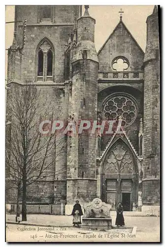 Cartes postales Aix en Provence Facade de l'Eglise St Jean