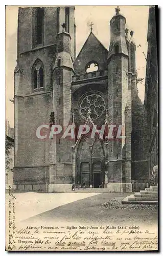 Ansichtskarte AK Aix en Provence Eglise Saint Jean de Malte