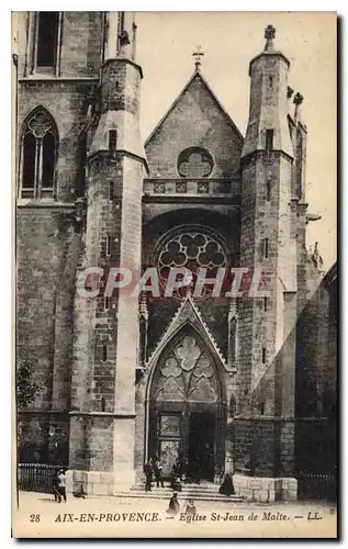 Ansichtskarte AK Aix en Provence Eglise St Jean de Malte