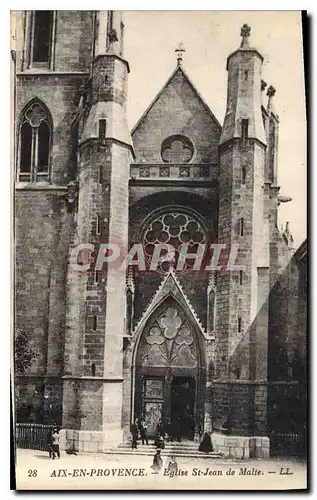 Cartes postales Aix en Provence Eglise St Jean de Malte