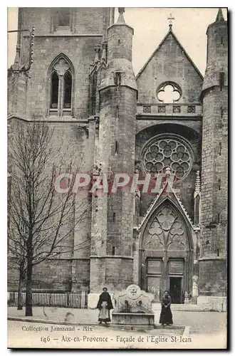 Cartes postales Aix en Provence Facade de l'Eglise Saint Jean