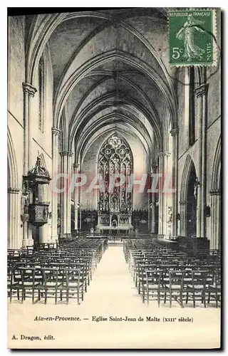 Ansichtskarte AK Aix en Provence Eglise Saint Jean de Malte