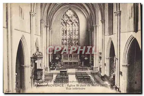 Cartes postales Aix en Provence Eglise St Jean de Malte Vue Interieure