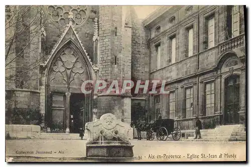 Ansichtskarte AK Aix en Provence Eglise St Jean et Musee