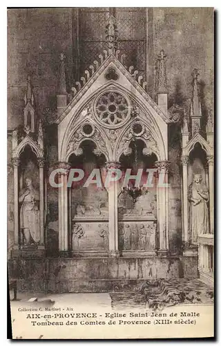 Ansichtskarte AK Aix en Provence Eglise Saint Jean de Malte Tombeau des Comtes de Provence