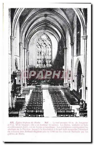 Cartes postales Eglise St Jean de Malte Nef