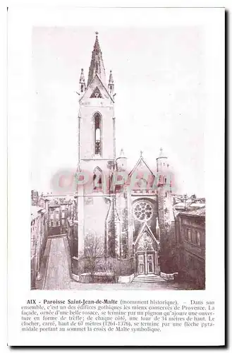 Cartes postales Paroise Saint Jean de Malte