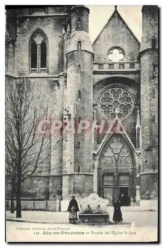 Cartes postales Aix en Provence Facade de l'Eglise St Jean