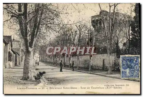 Ansichtskarte AK Aix en Provence Boulevard Notre Dame Tour de Tourreluco