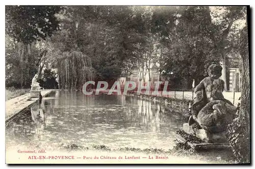 Cartes postales Environs d'Aix en Provence Parc du Chateau de Lanfant Le Bassin