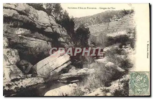 Ansichtskarte AK Environs d'Aix en Provence Gorges de l'Arc