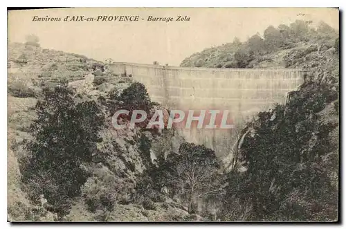 Cartes postales Environs d'Aix en Provence Barrage Zola