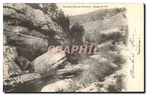 Ansichtskarte AK Environs d'Aix en Provence Gorges de l'Arc