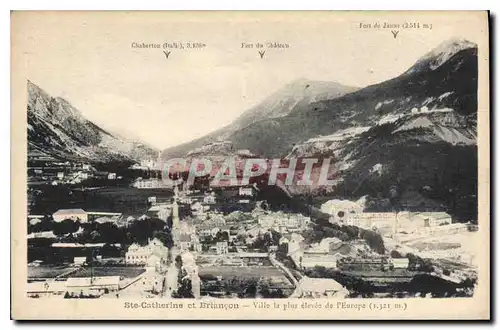 Ansichtskarte AK Ste Catherine et Briancon Ville la plis elevee de l'Europe