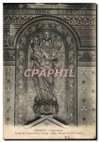 Cartes postales Embrun Cathedrale Vierge de l'Autel Notre Dame