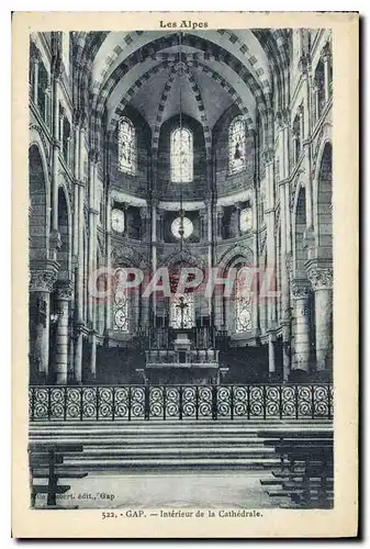 Cartes postales Gap Interieur de la Cathedrale