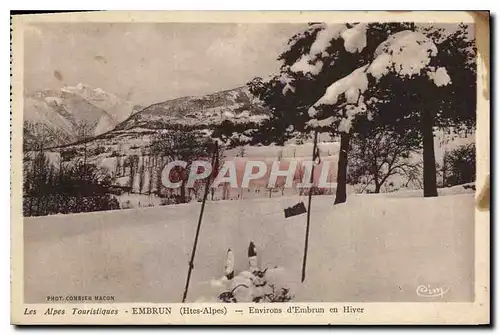 Ansichtskarte AK Embrun Htes Alpes Environs d'Embrun en Hiver