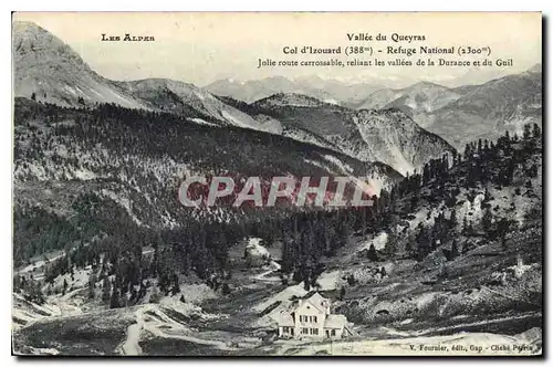 Ansichtskarte AK Les Alpes Vallee du Queyras Col d'Izouard Refuge National