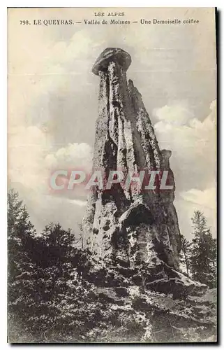 Ansichtskarte AK Les Alpes Le Queyras Vallee de Molines Une Demoiselle coiffee