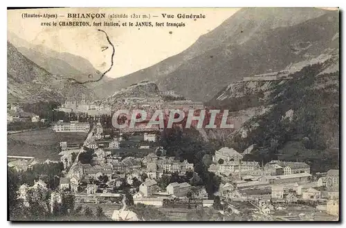 Cartes postales Hautes Alpes Briancon Vue Generale avec le Chaberton
