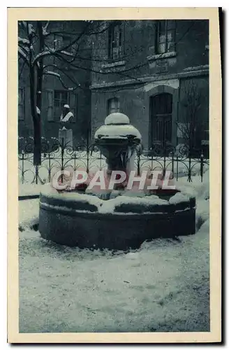 Cartes postales Briancon en hiver Htes Alpes Fontaine du Pied de Ville