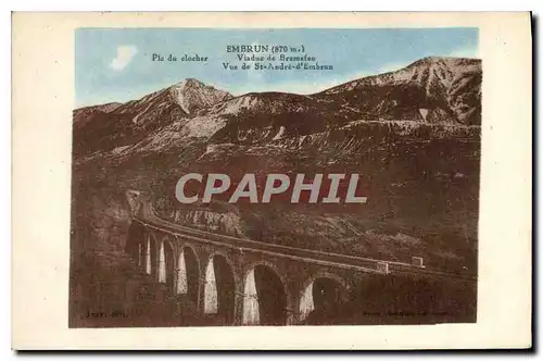 Cartes postales Embrun Plc du Clocher Viaduc de Bramafan Vue de St Andre d'Embrun