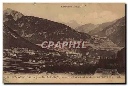 Cartes postales Rochebrune Briancon Vue de St Chaffrey Les Forts et sommet de Rochebrune