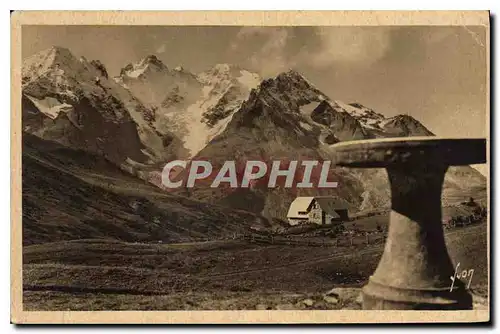 Ansichtskarte AK Col du Lautaret La Table d'Orientation le Jardin et le Musee alpin Glacier de l'Homme Massif de