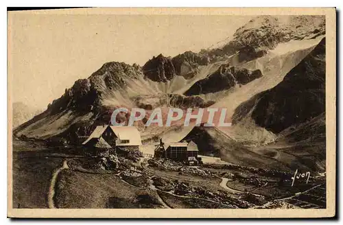 Cartes postales Col du Lautaret Le Jardin alpin et le Chalet PLM vers le Massif du Combeynot