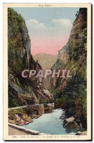 Cartes postales Les Alpes Vallee du Queyras Les Gorges de la Chapelle et le Gouil