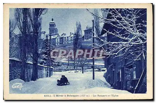 Ansichtskarte AK L'Hiver a Briancon Les Remparts et l'Eglise