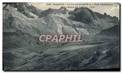 Cartes postales Dauphine Le Lautaret Vue d'ensemble et la Chaine du Galibier