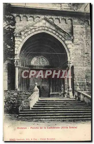 Cartes postales Embrun Porche de la Cathedrale