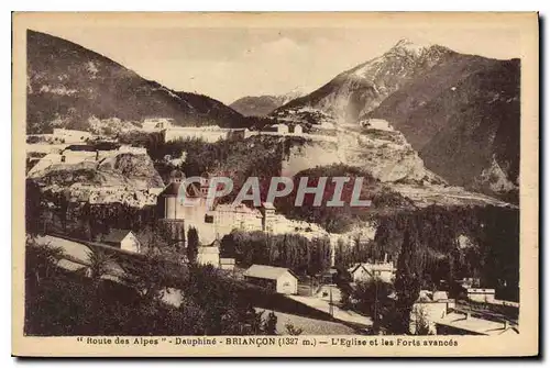 Cartes postales Route des Alpes Dauphine Briancon L'Eglise et les Forts avances