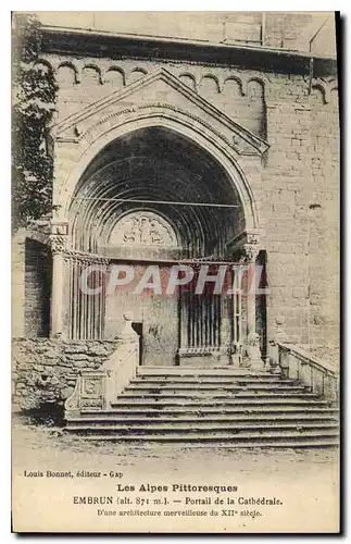 Ansichtskarte AK Embrun Portail de la Cathedrale