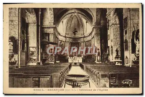 Cartes postales Briancon Interieur de l'Eglise