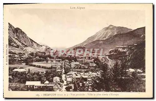 Cartes postales Briancon Vue generale Ville le plus elevee d'Europe