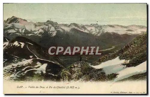 Cartes postales Gap Vallee du Drac et Pic de Chaillot