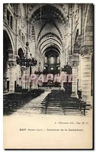 Cartes postales Gap Hautes Alpes Interieur de la Cathedrale