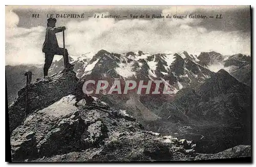 Ansichtskarte AK Le Dauphine Le Lautaret Vue de la Roche du Grand Galibier