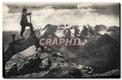 Cartes postales Le Dauphine Le Lautaret Vue de la Roche du Grand Galibier