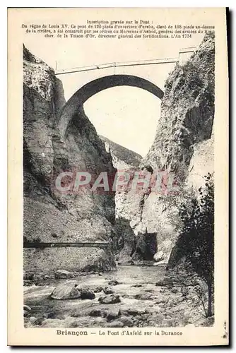 Ansichtskarte AK Briancon Le Pont d'Asfeld sur la Durance