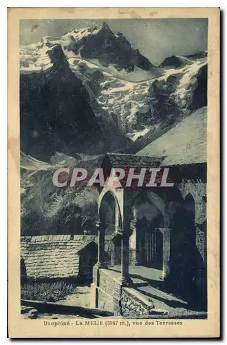 Cartes postales Dauphine La Meije vue des Terrasses