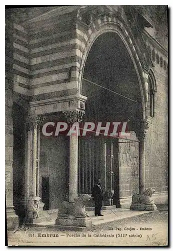 Cartes postales Embrun Porche de la Cathedrale