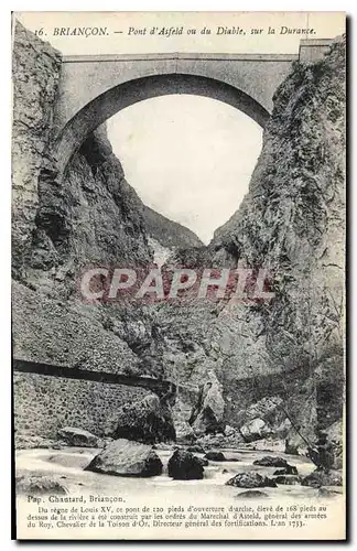 Ansichtskarte AK Briancon Pont d'Asfeld vu du Diable sur la Durance