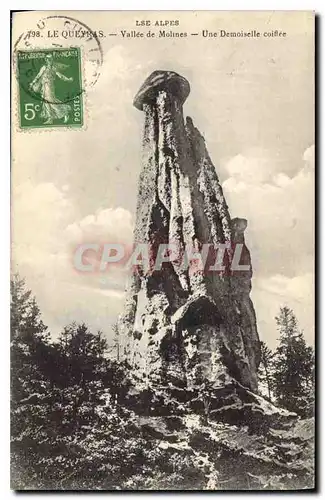 Ansichtskarte AK Les Alpes Le Queyras Vallee de Molines Une Demoiselle coiffee