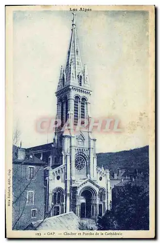 Cartes postales Gap Clocher et Porche de la Cathedrale